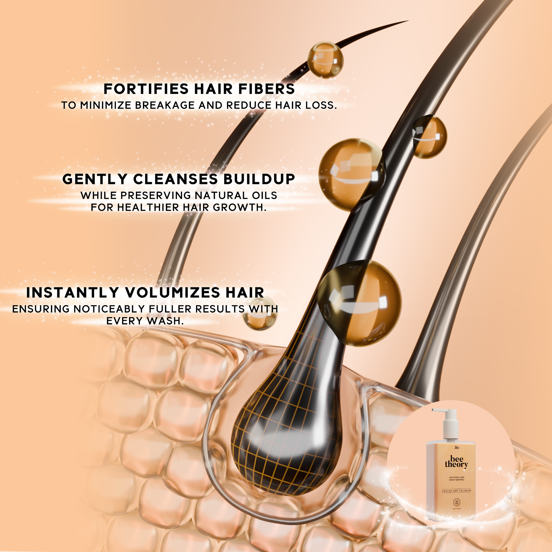 Bee Theory Anti-Hair Loss Honey Shampoo