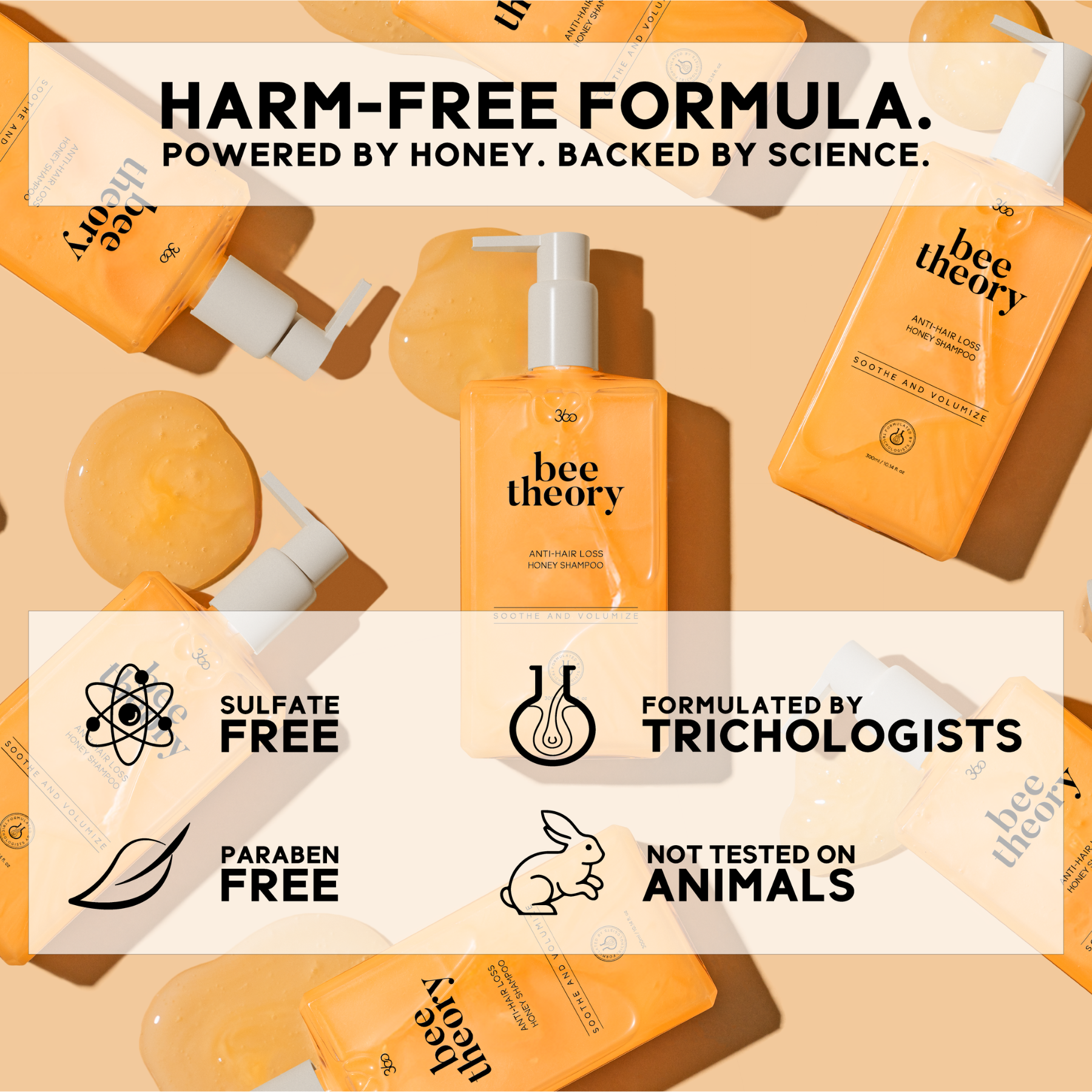 Bee Theory Anti-Hair Loss Honey Shampoo